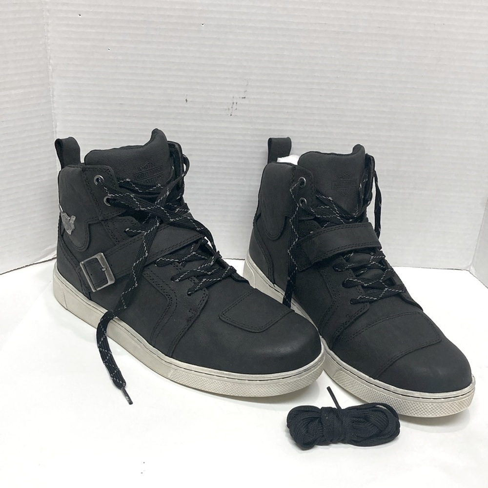 HARLEY DAVIDSON BATEMAN ANKLE PRO WITH STRAP RIDING ANKLE BOOTS Sneakers MENS - Picture 2 of 13
